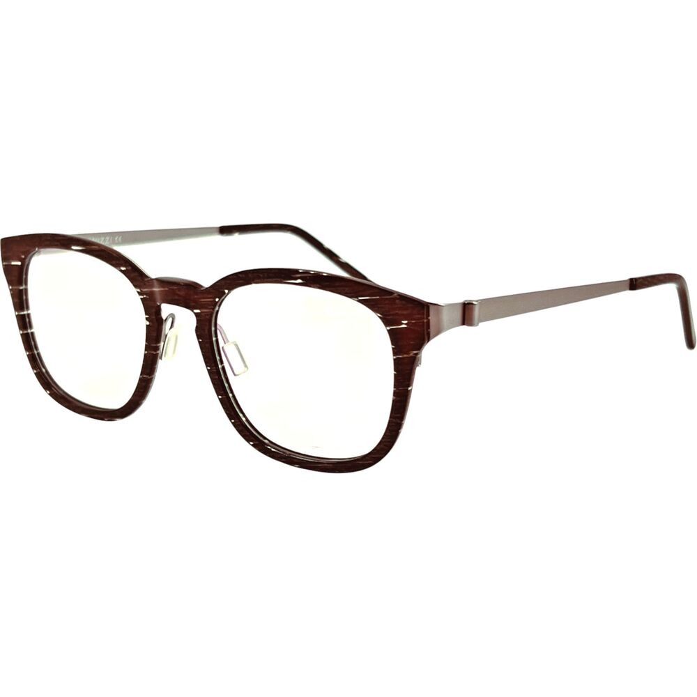 Menizzi MA3097 Unisex Eyeglass Frame 01 Striped Black/ Gun